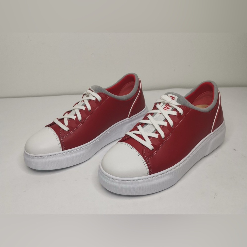 SAMUEL HUBBARD flight solo red leather sneakers, women’s 8.5 (EU 39.5)